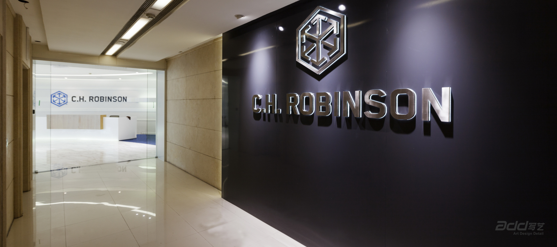 罗宾逊全球物流办公室装修-电梯厅-pc