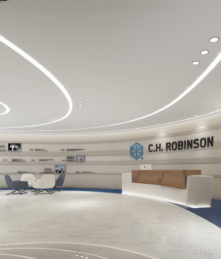 罗宾逊全球物流办公室装修-前厅-pc